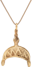 FINE VIKING LUNAR PENDANT NECKLACE, 10TH-11TH CENTURY AD