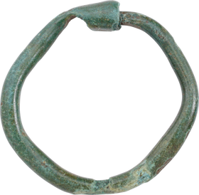 CELTIC BRONZE EARRING C.400BC-200AD