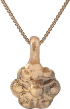 ROMAN WHEEL OF FORTUNE AMULET NECKLACE, 5TH-7TH CENTURY