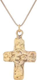 EUROPEAN GOTHIC CROSS NECKLACE C1400-1600
