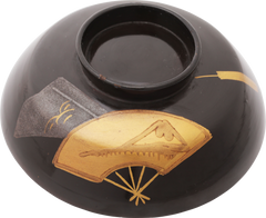 JAPANESE LACQUERED BOWL OWAN, MEIJI PERIOD, 1867-1912 - Fagan Arms