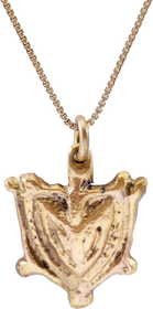 SCANDINAVIAN HEART PENDANT NECKLACE, C.1000-1200 AD
