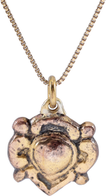 VIKING HEART PENDANT NECKLACE C.1000 AD