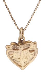 VIKING HEART PENDANT NECKLACE, 10TH-11TH CENTURY AD