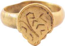 VIKING HEART RING, 9TH-11TH CENTURY AD, SIZE 9 ¾