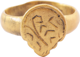 VIKING HEART RING, 9TH-11TH CENTURY AD, SIZE 9 ¾