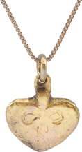ANCIENT VIKING HEART PENDANT NECKLACE, C.850-1050 AD