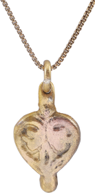 VIKING HEART PENDANT NECKLACE, C.950-1050 AD
