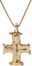MEDIEVAL EUROPEAN PILGRIM'S RELIQUARY CROSS, 8TH-12TH CENTURY
