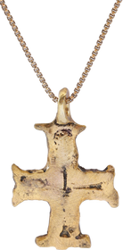 MEDIEVAL EUROPEAN PILGRIM'S RELIQUARY CROSS, 8TH-12TH CENTURY