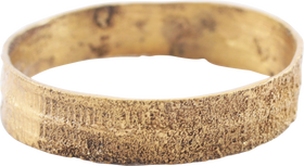 FINE VIKING WEDDING RING, 800-100AD SIZE 11 1/4