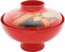 JAPANESE LACQUERED BOWL, OWAN. MEIJI PERIOD, BEFORE 1912