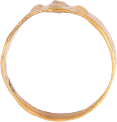 FINE VIKING SHIELD RING C.900-1100 AD, SIZE 8 ¼ - Fagan Arms