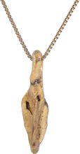 BRONZE GRECO-ROMAN ARROWHEAD PENDANT NECKLACE, 300 - 100 BC
