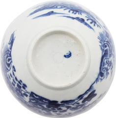 ENGLISH EXPORT PORCELAIN TEA BOWL AND UNDER BOWL, DR. WALL PERIOD, C.1770-83 - Fagan Arms