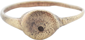 ROMAN EVIL EYE MYSTICAL RING, 1ST-3RD C. AD, SIZE 2 ½