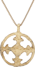 CRUSADER'S CROSS PENDANT NECKLACE, 11TH-13TH CENTURY