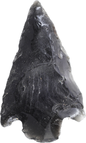 FINE PRE-COLUMBIAN OBSIDIAN ARROWHEAD