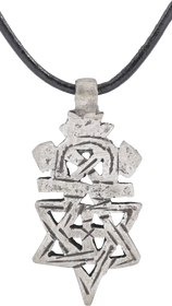 COPTIC CROSS NECKLACE, ETHIOPIA, 19TH CENTURY