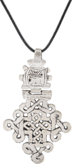 COPTIC SILVER CROSS, ETHIOPIA, 19TH CENTURY - Fagan Arms