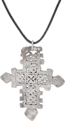 COPTIC SILVER CROSS, ETHIOPIA, 19TH CENTURY - Fagan Arms