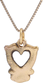 VIKING HEART PENDANT, 11TH CENTURY AD