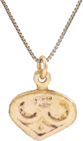 ANCIENT VIKING HEART PENDANT NECKLACE, 866-1067 AD