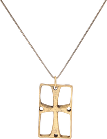 ROMAN LEGIONARY’S SWORD BELT MOUNT NECKLACE, MID-LATE 4TH CENTURY AD
