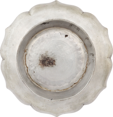 CHINESE PEWTER LOTUS SHAPED DISH - Fagan Arms
