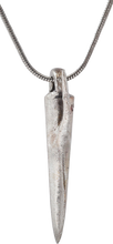 FINE GREEK SOCKETED ARROWHEAD NECKLACE 690-250 BC