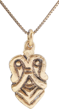 EXTRAORDINARY SCANDINAVIAN HEART PENDANT NECKLACE, 1000-1300 AD