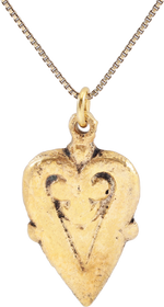 ANCIENT VIKING HEART PENDANT NECKLACE, 866-1067 AD