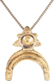 LOVELY VIKING LUNAR PENDANT NECKLACE, 800-1050 AD