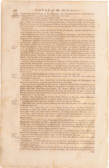 ACTUAL PAGE PRINTED BY BENJAMIN FRANKLIN IN 1752 - Fagan Arms