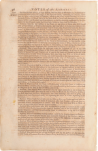 ACTUAL PAGE PRINTED BY BENJAMIN FRANKLIN IN 1752