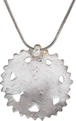 MEDIEVAL CHRISTIAN WHEEL OF FORTUNE AMULET NECKLACE 6TH-10TH CENTURY AD - Fagan Arms