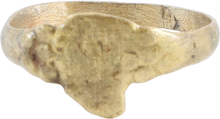 EUROPEAN CHRISTIAN RING 11TH-16TH CENTURY AD, SIZE 9 1/4