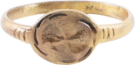 CELTIC DOUBLE SPIRAL RING C.100BC-100AD, SIZE 7 ¾