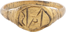 ROMAN MYSTICAL RING C.300-400 AD, SIZE 9