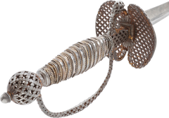 A EUROPEAN GILT IRON HILTED SMALLSWORD C.1740-60 - Fagan Arms