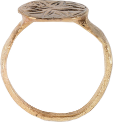 MEDIEVAL EUROPEAN CHRISTIAN RING, C.1400-1700, SIZE 9 ½ - Fagan Arms