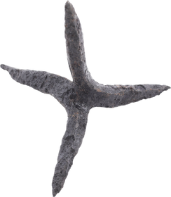 LARGE MEDIEVAL EUROPEAN CALTROP 13TH-15TH CENTURY AD