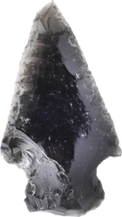 FINE PRE-COLUMBIAN OBSIDIAN ARROWHEAD - Fagan Arms