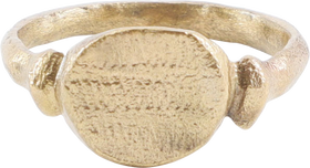 EUROPEAN LADY’S FASHION RING C.1100-1400 AD, SIZE 7 ¾