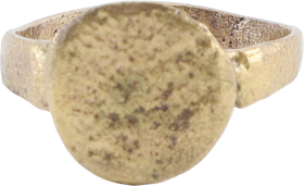 MEDIEVAL EUROPEAN RING C.1100-1400 AD, SIZE 7