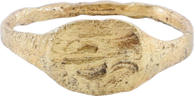 ROMAN SIGNET RING, 2ND-5TH CENTURY AD, SIZE 8 3/4