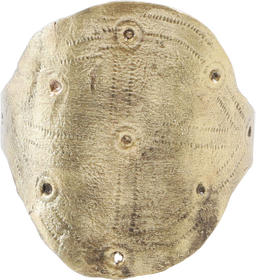 FINE VIKING SHIELD  RING C.800-1000 AD, SIZE 11 3/4
