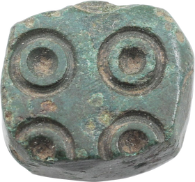ROMAN STONE GAMING PIECE, 100BC-350AD