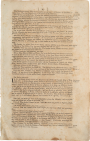 ACTUAL PAGE PRINTED BY BENJAMIN FRANKLIN IN 1752