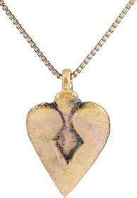 ANCIENT VIKING HEART PENDANT NECKLACE, 866-1067 AD